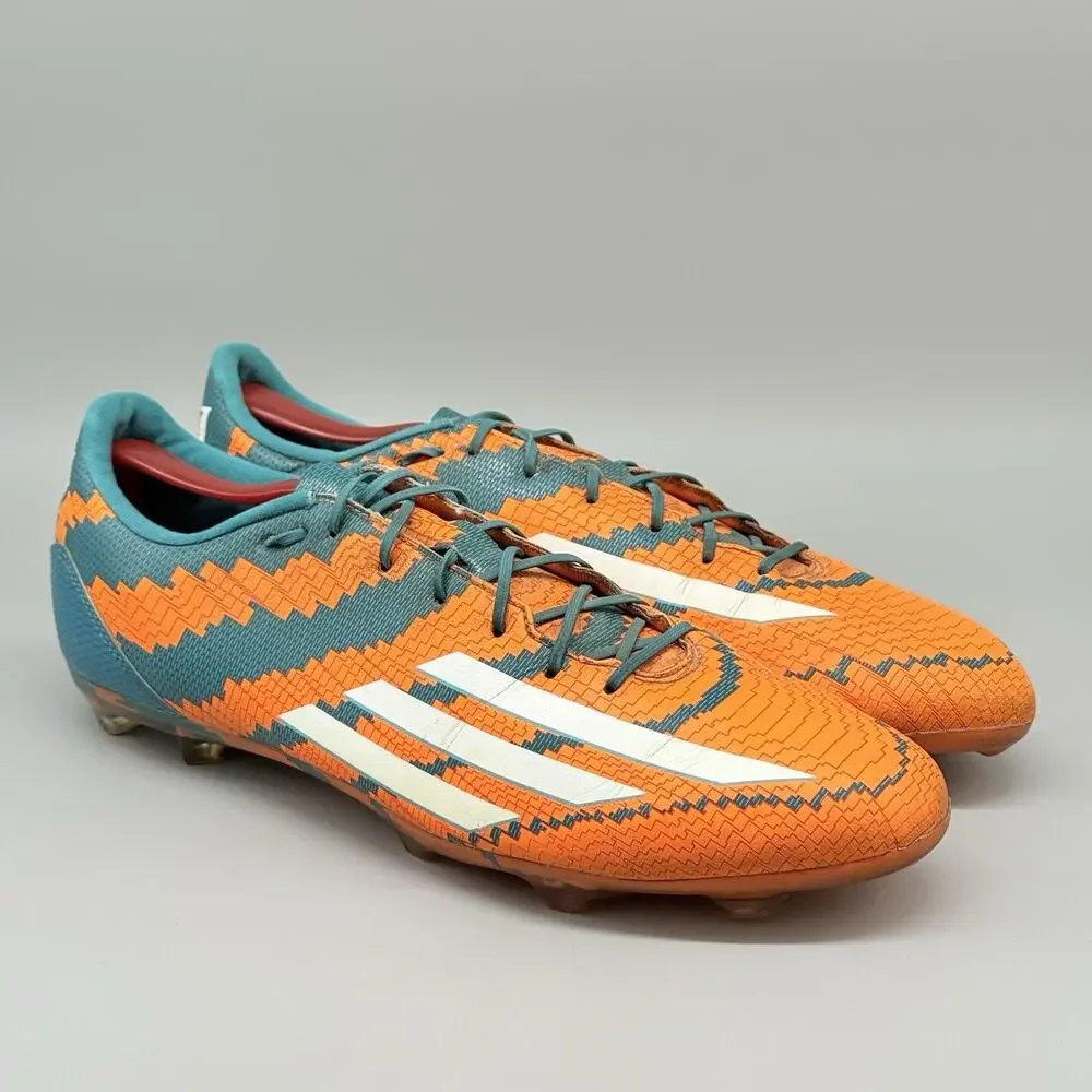 Adidas M29364 Messi 10.2 FG Men's Soccer Cleats Solar Orange Teal Size 13